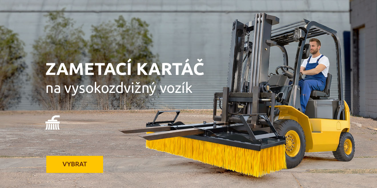 Zametací kartáč na vysokozdvižné vozíky