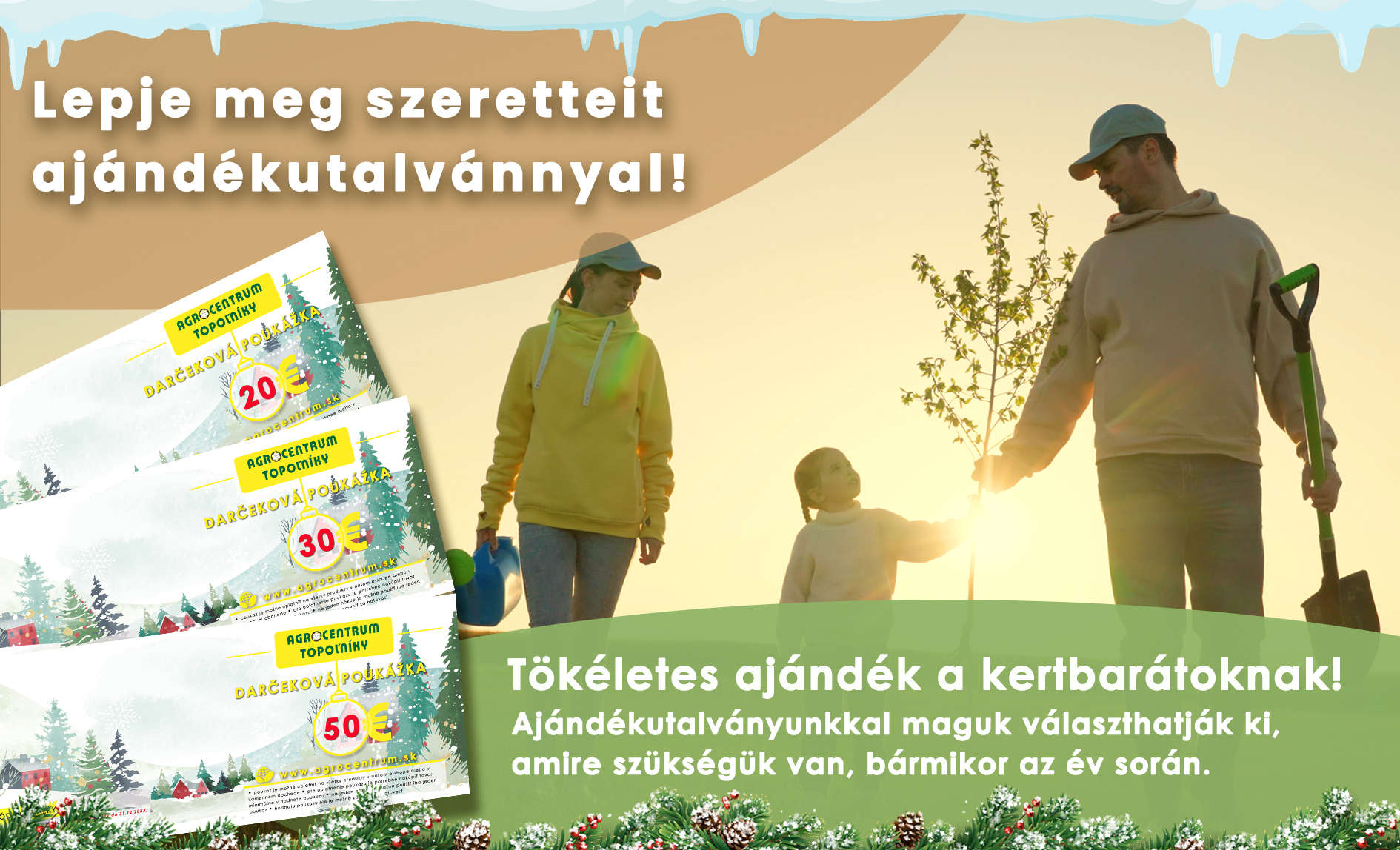 Karácsonyi ajándékutalványok