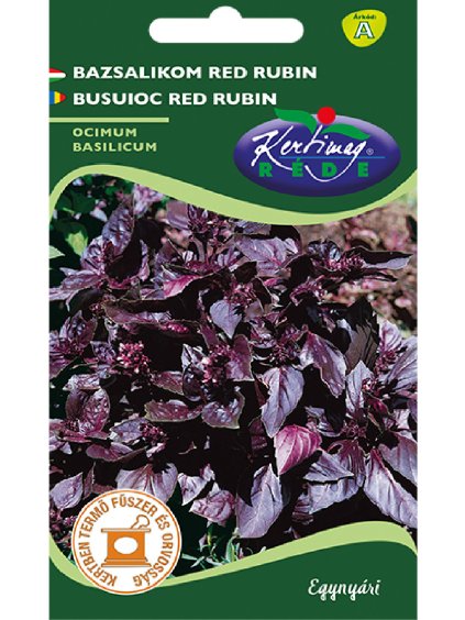 Bazalka 'Red Rubin' 1g rédei kertimag
