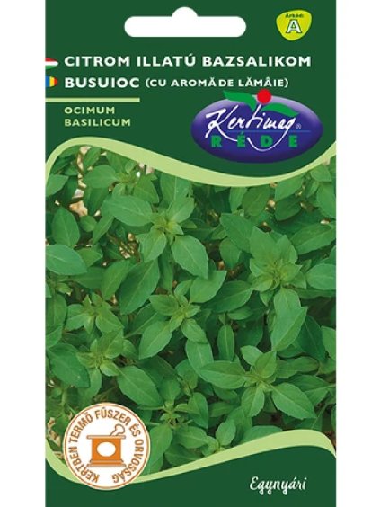 Bazalka s citrónovou vôňou 1g rédei kertimag