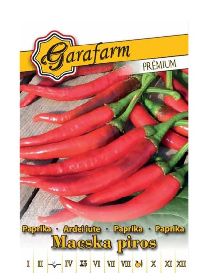 Paprika 'Macska piros' 0,4 g garafarm