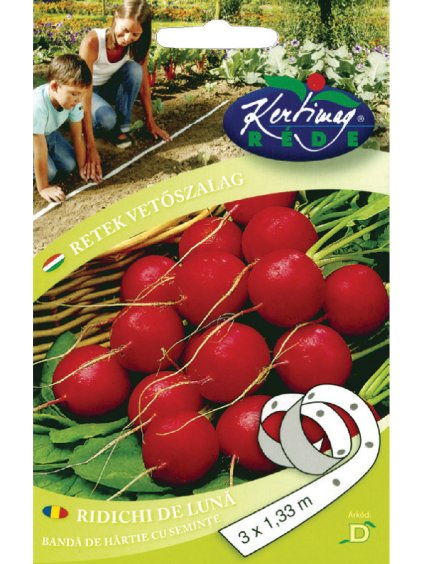 Reďkev červená výsevná páska