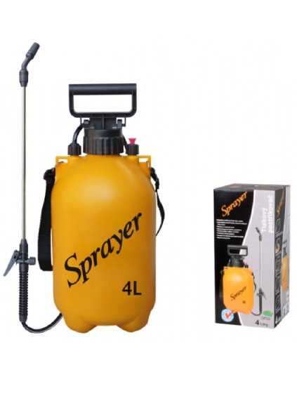 SPRAYER Postrekovač tlakový ramenní 4l, kovový nástavec 36cm
