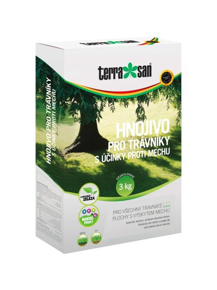 TERRASAN Gyep műtrágya mohás gyepre 3 kg