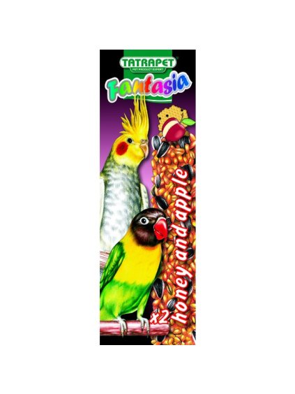 tycinky pre papagaje jablko med 2ks