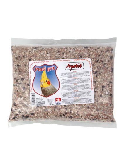 APETIT Grit pre papagáje s mušľami 500g