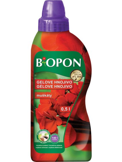 BIOPON gélové hnojivo na muškáty 500ml