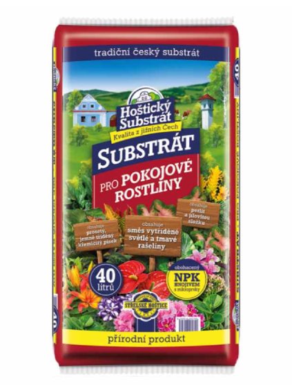 HOŠTICKÉ Substrát pre izbové rastliny 40l