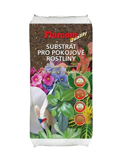 FLORCOM QUALITY Substrát pre izbové kvety 10l