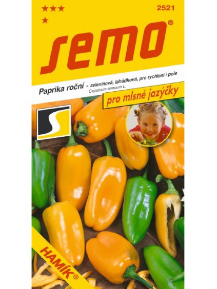 Paprika roční 'Hamík' 30 semien semo