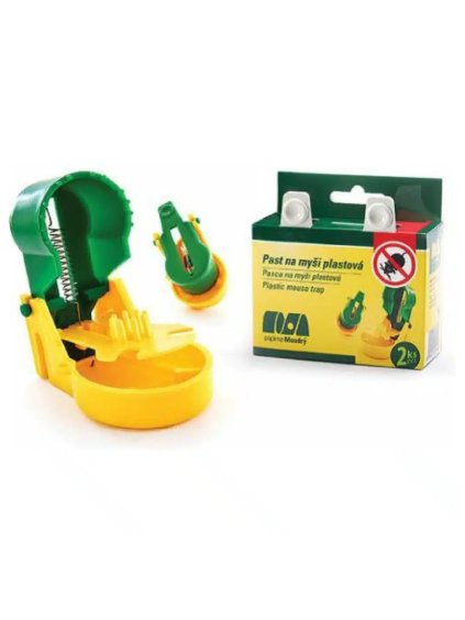 Pasca na myši, klepec plastový 2ks