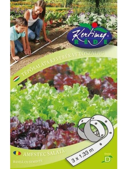 Šalát 3 odrody výsevný pás 3x1,33m