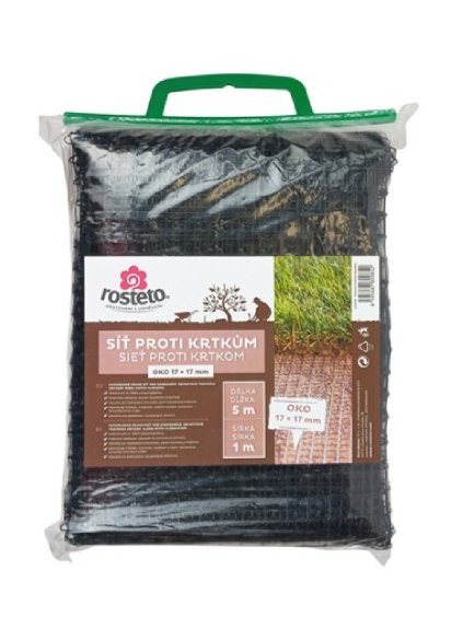 ROSTETO Sieť proti krtkom čierna 1x5m