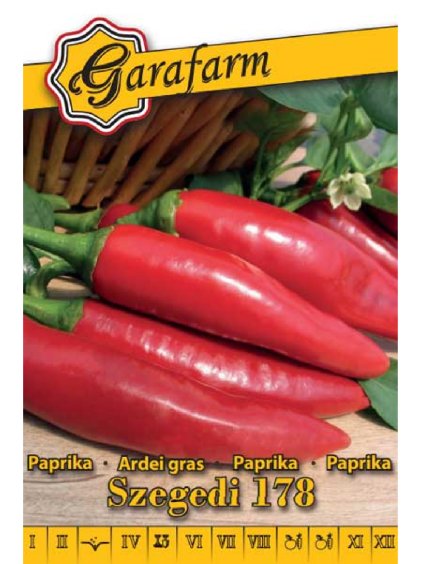 Paprika koreninová štipľavá 'Szegedi 178' 0,5g GF