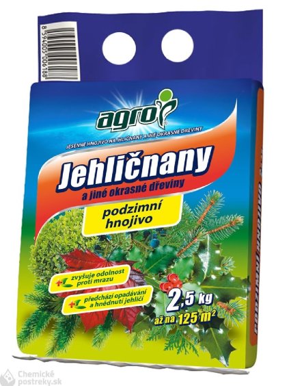 AGRO Jesenné minerálne hnojivo na ihličnany a okrasné dreviny 2,5kg
