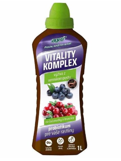 AGRO Kvapalné hnojivo Vitality Komplex na čučoriedky a brusnice Probiotikum 1l