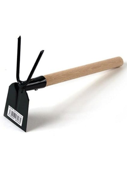 Motyčka plochá s dvojzubom s násadou 27cm