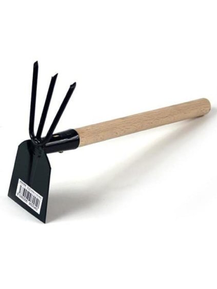 Motyčka plochá s trojzubom s násadou 25cm