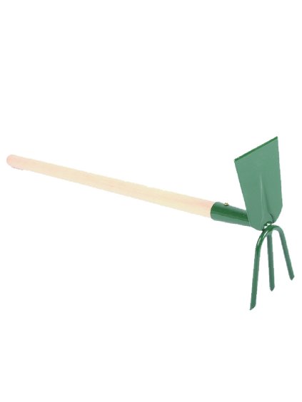 Motyčka plochá s trojzubom s násadou 50cm
