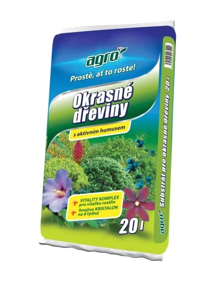 AGRO Substrát na okrasné dreviny 20l