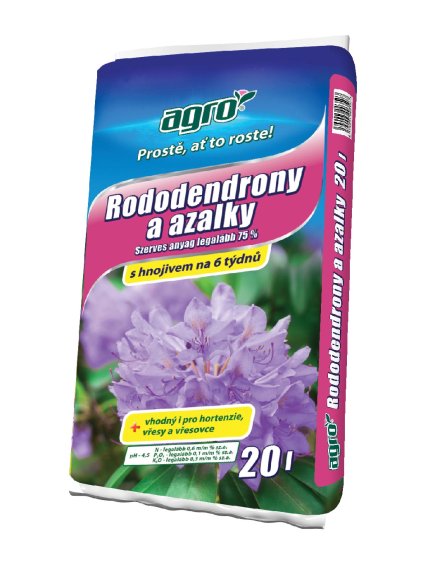 AGRO Substrát na čučoriedky azalky a rododendróny 20l