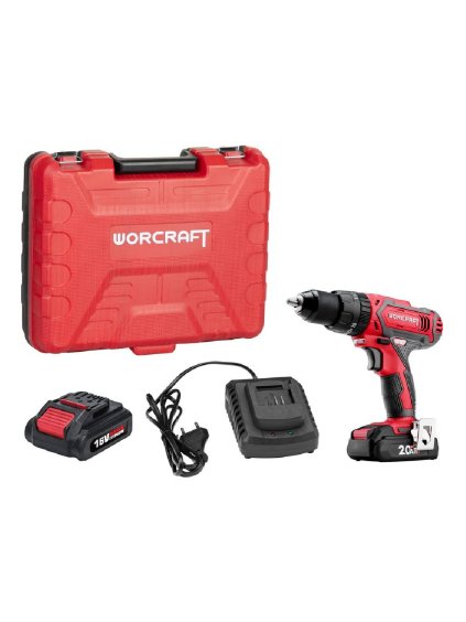 Skrutkovač Worcraft CD 20LiH, 20V, 2x Li ion 2.0Ah, set
