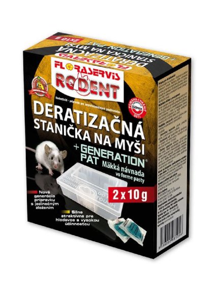Deratizačná stanička na myši + Generation pat 2x10g 1