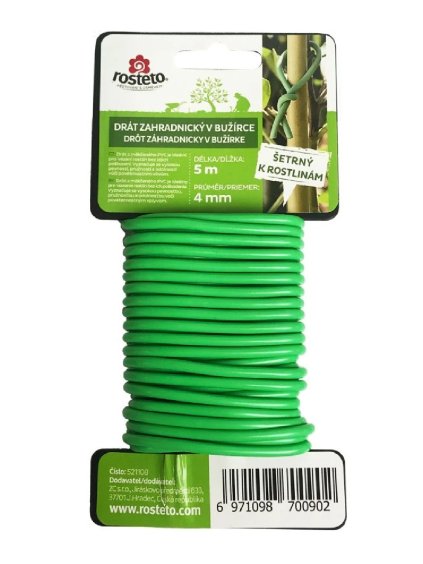 ROSTETO Drôt záhradnícky v bužírke Soft 4mm x 5m