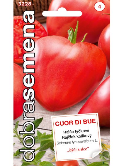 Paradajka tyčková 'Cuor di Bue (Býčie srdce)' 50 semien