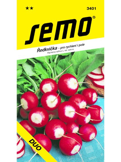 Reďkovka červenobiela, guľatá 'Duo' 5g