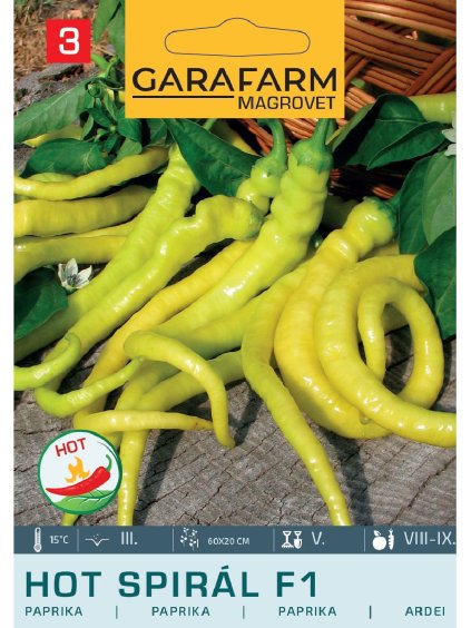 Paprika štiplavá 'Hot Spirál F1' 0,2g garafarm