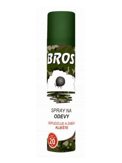 BROS Repelent na odev proti kliešťom 90ml