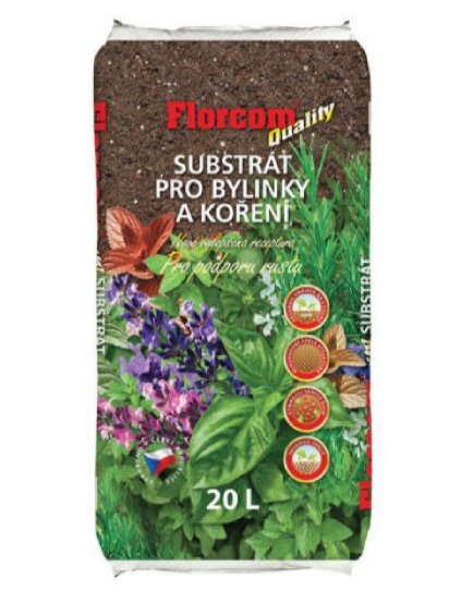 FLORCOM substrát pre bylinky a korenie 20l