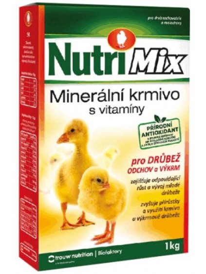 nutrimix mineralne krmivo pre hydinu vykrm a odchov