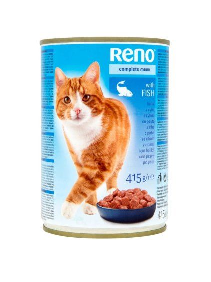 RENO Konzerva pre mačky s rybou 415g