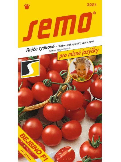Rajčiny kolíkové 'Bejbino F1' 35 semien semo