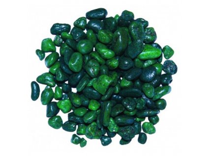 Akváriový štrk farebný tmavo-zelený 1 kg