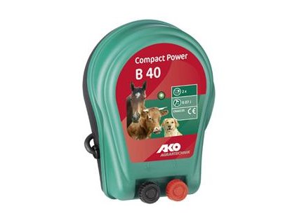 Elektrický ohradník bateriový Compact Power B 40 (určen pro koně, psy, malá zvířata)
