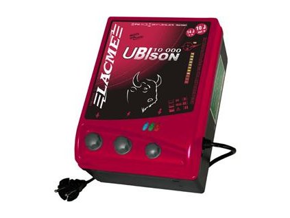 Elektrický ohradník síťový UBISON 10000 - optická kontrola ohrady (určen pro skot, ovce, koně, divokou zvěř)