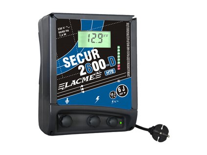 Elektrický ohradník síťový SECUR 2600-D HTE, digitální kontrola ohrady, 2 výstupy (určen pro skot, ovce, koně, divokou zvěř)