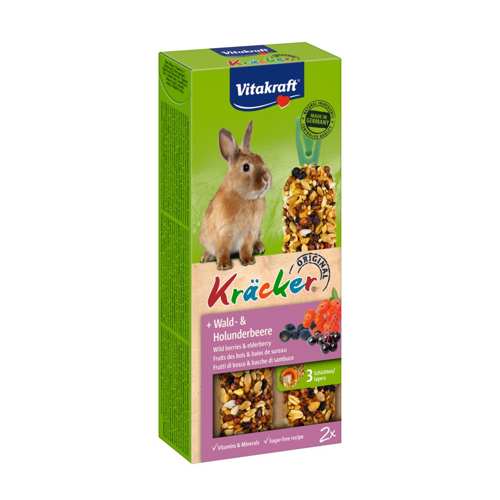 Vitakraft Kracker tyčka pro králíky lesní plody + bezinky 2 ks