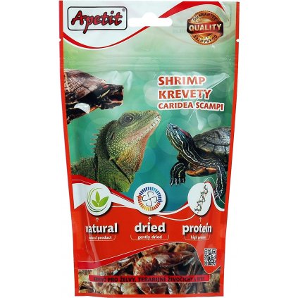 Apetit - Shrimp krevety pro želvy, terarijní a akvarijní živočichy 60g