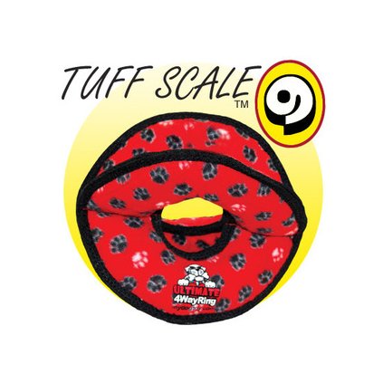 TUFFY Ultimates 4 Way Ring Red Paws