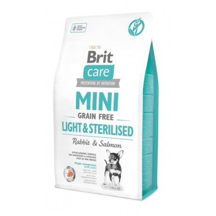 Brit Care Mini Light Sterilised grain free rabbit+salmon 0,4 kg