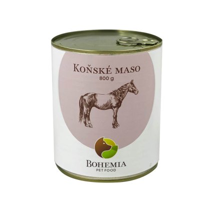 BOHEMIA Koňské maso ve vlastní šťávě 800g