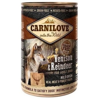 Carnilove wild meat adult venison+reindeer 400 g
