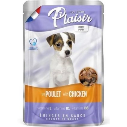 Plaisir dog puppy 100g s kuřecím kapsička