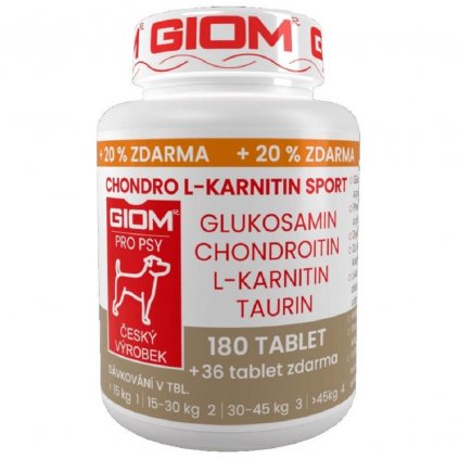 Giom ERA chondro L-karnitin SPORT 180tab dog+cat