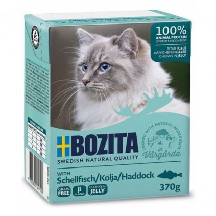 Bozita cat chunks in jelly with haddock 370 g