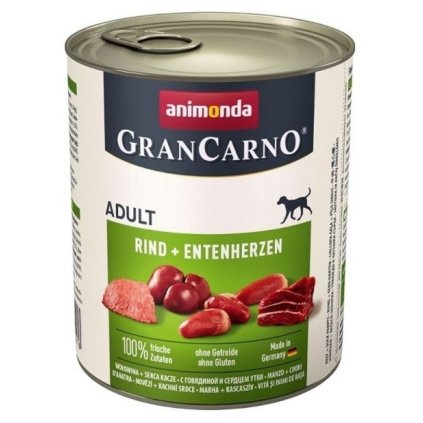 Gran Carno 800g adult hovězí+kachní srdce